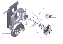 KÄRCHER Professional Ersatzteile Hochdruckreiniger Heisswasser HDS 8/20 De EU 1.210-910.0 Geblaese kpl. belt drive