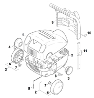 KÄRCHER Ersatzteile Hochdruckreiniger K 340 SM PLUS *SCHUKO 9.398-235.0-A Fahrgestell
