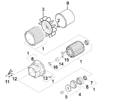 KÄRCHER Ersatzteile Hochdruckreiniger K 340 SM PLUS *SCHUKO 9.398-235.0-A Motor