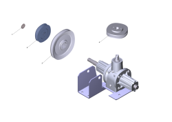 KÄRCHER Professional Ersatzteile Kehrmaschinen KM 75/40 W P Edition 0 Getriebe Antrieb kpl.