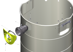 KÄRCHER Professional Ersatzteile Sauger NT 75/2 Tact² Me EU 1.667-288.0 Behaelter Metall Ersatz 75l