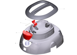 KÄRCHER Professional Ersatzteile Sauger TSS 12 COMPACT EU 1.355-154.0 Haube kpl. Würth