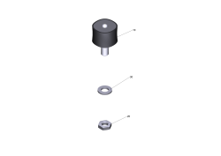 KÄRCHER Professional Ersatzteile Kehrmaschinen KM 85/50 W Bp Pack 0 Gummipuffer kpl.