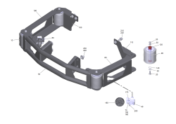 KÄRCHER Professional Ersatzteile Bodenreiniger B 110 R Bp Pack 170Ah Dose+Fleet+R75 1.161-421.0 Rammschutz kpl. B110