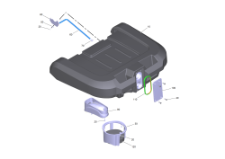 KÄRCHER Professional Ersatzteile Bodenreiniger B 110 R Bp Pack 170Ah+Fleet+R75 1.161-417.0 Deckel kpl.