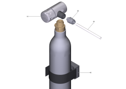 KÄRCHER Professional Ersatzteile Wasserspender WPD 50Ws  ABS CO2-Flasche 425g WPD50ws 1.024-405.0