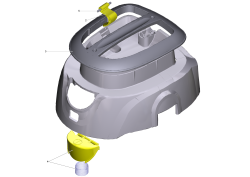 KÄRCHER Professional Ersatzteile Sauger T 15/1 eco!efficiency EU 1.355-246.0 Haube kpl.