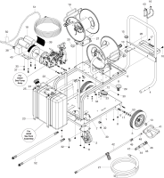 KÄRCHER Professional Ersatzteile Hochdruckreiniger Kaltwasser HD 2.0/1000 Dual Mister Cart 1.106-161.0 Exploded View