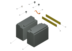 KÄRCHER Professional Ersatzteile Kehrmaschinen KM 85/50 W Bp Pack 0 Batteriesatz 115 Ah