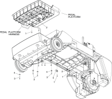 KÄRCHER Professional Ersatzteile Bodenreiniger All Models iGloss 20 - Aurora 0.175-370.0 PEDAL PLATFORM MOUNTING