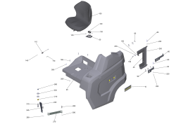 KÄRCHER Professional Ersatzteile Kehrmaschinen KM 100/120 R G  Haube Sitz kpl. 1.280-171.0