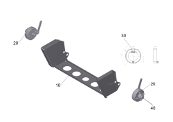 KÄRCHER Professional Ersatzteile Kehrmaschinen KM 100/120 R G  Traeger Achse kpl.