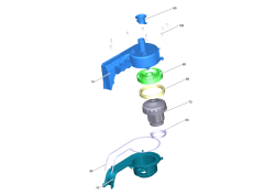 KÄRCHER Professional Ersatzteile Bodenreiniger BD 50/55 W Classic Bp Pack 115Ah 1.127-063.0 Aufnahme Turbine kpl. BD50/55 classic