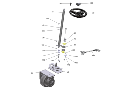 KÄRCHER Professional Ersatzteile Kehrmaschinen KM 90/60 R Bp Pack Lenkung komplett Batterie KM 90/60 R 1.047-312.0