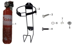 KÄRCHER Professional Ersatzteile Kehrmaschinen KM 100/100 RD  Satz Feuerloescher 9.398-164.0
