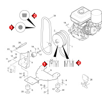 KÄRCHER Professional Ersatzteile Kehrmaschinen KM 100/100 R   LPG  Antrieb 9.398-510.0