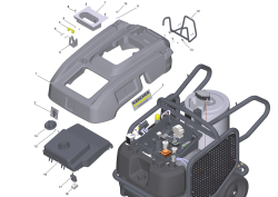 KÄRCHER Professional Ersatzteile Hochdruckreiniger Heisswasser HDS 3.0/20-4 Ea/Eg 1.109-153.0 Haube STD