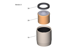 KÄRCHER Professional Ersatzteile Wasserspender WPD 200 Adv. Black  ET-Satz Strahlregler Messing 3/8,,Spare parts set aerator brass 3/8