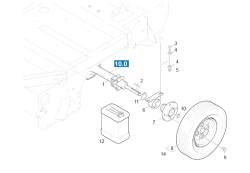 KÄRCHER Professional Ersatzteile Kehrmaschinen KM 100/100 R P  Fahrantrieb 1.280-104.0