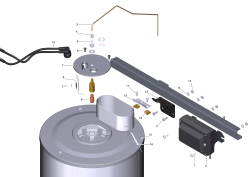 KÄRCHER Professional Ersatzteile Hochdruckreiniger Heisswasser HDS 3.0/20-4 Ea/Eg 1.109-153.0 Burner_cover_remote