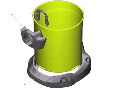 KÄRCHER Ersatzteile Nasstrockensauger WD 3 P V-17/4/20 (YYY) *EU III 1.628-171.0 Behaelter Kunststoff fuer Ersatz 17L YBBY