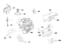 KÄRCHER Professional Ersatzteile Bodenreiniger B 300 R I 1.480-235.2 Motor Kubota V 1505-E4B