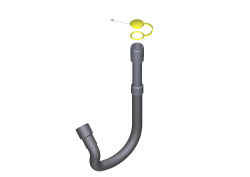 KÄRCHER Professional Ersatzteile Bodenreiniger B 50 W Bp Pack 115Ah+D51 1.533-238.0 Schmutzwasser Ablassschlauch
