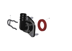 KÄRCHER Professional Ersatzteile Bodenreiniger B 50 W Bp Pack 115Ah+D51 1.533-238.0 Flansch Ablass kpl.