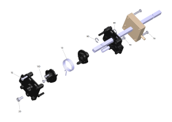 KÄRCHER Professional Ersatzteile Bodenreiniger B 50 W Bp Pack 115Ah+D51 1.533-238.0 Regler mit Welle Ers.