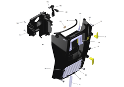 KÄRCHER Professional Ersatzteile Bodenreiniger B 50 W Bp Pack 115Ah+D51 1.533-238.0 Elektronik Abdeckung hinten kpl.