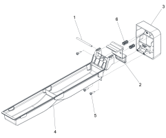 KÄRCHER Professional Ersatzteile Sauger CHARIOT 4 CV 60/1 OBC 1.012-101.0 BRUSH DECK DEBRIS TRAY