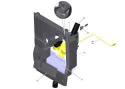 KÄRCHER Professional Ersatzteile Bodenreiniger KIRA B 50 1.533-001.0 Haube hinten kpl.