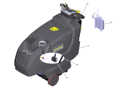 KÄRCHER Professional Ersatzteile Bodenreiniger B 50 W Bp Pack 115Ah+D51 1.533-238.0 B 50 W (good) Bp