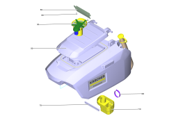 KÄRCHER Professional Ersatzteile Bodenreiniger BD 50/55 C Classic Bp 1.127-054.0 Abwassertank kpl. BD55 C CN