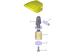 KÄRCHER Professional Ersatzteile Bodenreiniger B 260 RI Configuration 1.480-250.2 Exzenterhebel kpl.
