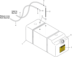 KÄRCHER Professional Ersatzteile Hochdruckreiniger Heisswasser HDS 5.0/35 LFT 1.110-103.0 Burner Fuel Oil Tank