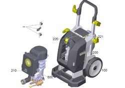 KÄRCHER Professional Ersatzteile Hochdruckreiniger Kaltwasser HD 13/18-4 S 1.286-956.0 Einheit HD 13/18-4 S