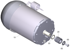 KÄRCHER Professional Ersatzteile Bodenreiniger B 260 RI Configuration 1.480-250.2 Antriebsmotor kpl.