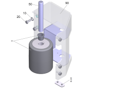 KÄRCHER Professional Ersatzteile Bodenreiniger B 260 RI Configuration 1.480-250.2 Abstreifer links kpl.