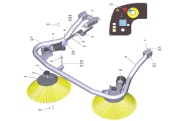 KÄRCHER Professional Ersatzteile Bodenreiniger B 260 RI Bp Pack Dose+SB+R120 1.480-256.0 ABS Seitenbesen B 260 R100