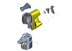 KÄRCHER Ersatzteile Trockensauger VC 4 Cordless myHome 1.198-620.0 Handheld kpl. gelb without battery for replacement