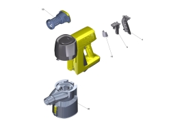 KÄRCHER Ersatzteile Trockensauger VC 4 Cordless myHome 1.198-630.0 Handheld kpl. weiss without battery for replacement