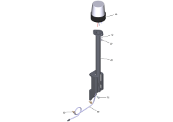 KÄRCHER Professional Ersatzteile Bodenreiniger B 260 RI Configuration 1.480-250.2 ABS Rundumkennleuchte B 260 RI