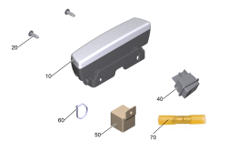 KÄRCHER Professional Ersatzteile Kehrmaschinen KM 100/120 R Bp 24V AGM batteries, shelf ABS Arbeitslicht KM 100/120 R Bp 9.899-870.0