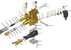 KÄRCHER Professional Ersatzteile Hochdruckreiniger Heisswasser HDS  2.2/12 Ed 1.109-151.0 Zylinder Kopf EVO 2.2/12 Ed