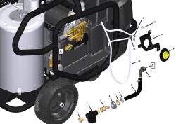 KÄRCHER Professional Ersatzteile Hochdruckreiniger Heisswasser HDS  2.2/12 Ed 1.109-151.0 Schlaeuche EVO Small