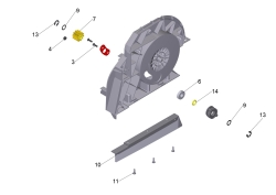 KÄRCHER Ersatzteile Kehrmaschine ProKM 400 1.517-152.0 Achstrommel rechts kpl.