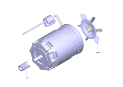 KÄRCHER Professional Ersatzteile Bodenreiniger B 50 W Bp 1.533-244.0 Motor kpl. nur fuer Ersatz
