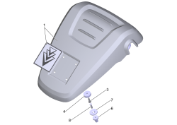 KÄRCHER Professional Ersatzteile Hochdruckreiniger Kaltwasser HD 16/15 -4 CAGE PLUS EU-I 1.367-105.0 Ersatzteilsatz Haube grau