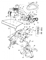 Ersatzteile MTD Motorhacke Deluxe LD Typ: 215-3860  (1985) Hackantrieb 